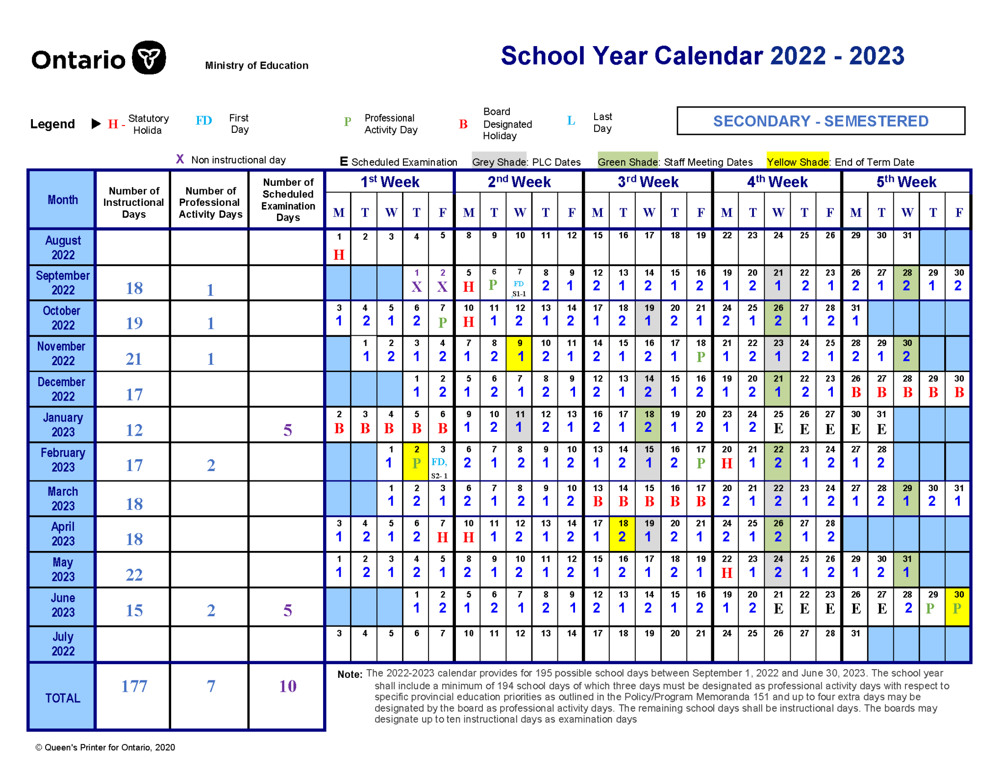 calendar-schedule-runnymede-collegiate-institute